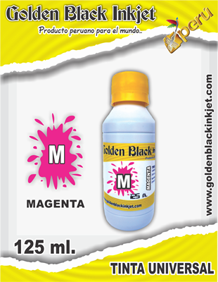 Frasco 125ml de Tinta MAGENTA para Recarga de Cartuchos HP, Canon, Lexmark